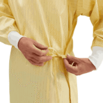 Yellow Reusable Isolation Gowns - Image 3
