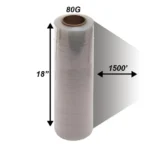 Pallet Wrap / Stretch Wrap 18" X 80G X 1500ft - 4/CS