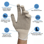 Knitted Gloves With Dots, 12pairs/Dozen, 20dozen/Case - Image 2